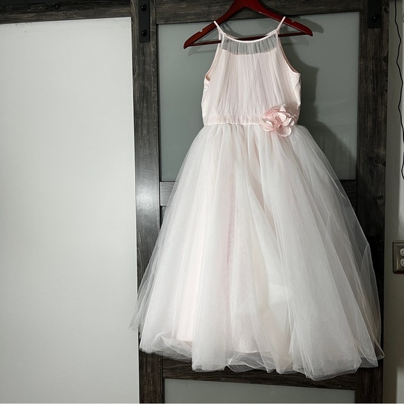 Joan Calabrese from Mon Cheri Girls' 14 Pink Ethereal Dress Flower Girl Glinda - Picture 2 of 14